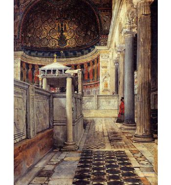 Interior Of The Church Of San Clemente Roman