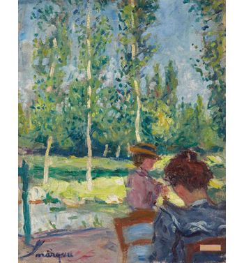 Two Women In The Garden