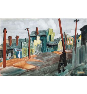 Red Telegraph Poles