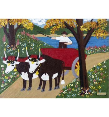 Oxen In Spring 1962