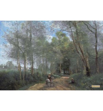 Ville D'Avray Le Cavalier À La Entrée Du Bois