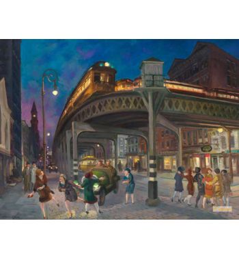 Sixth Avenue Elevated At Third Street 1928