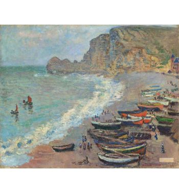 Beach At Étretat