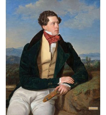 The Actor Maximilian Korn In A Landscape 1828