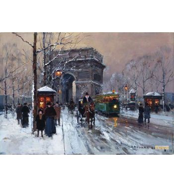 Place De Letoile En Hiver