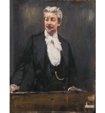 Portrait Of Georg Brandes Lecturing