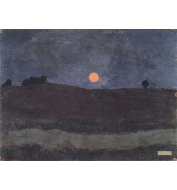 Moon Above Landscape