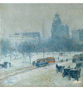 Winter In Union Square 1889 90