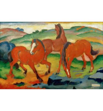 The Red Horses, Grazing Horses Iv