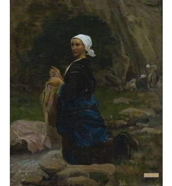 Washerwoman In Brittany