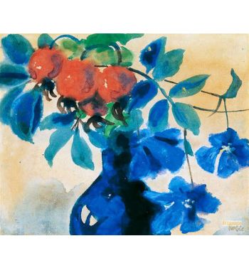 Rosehips And Clematis I