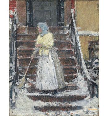 Sweeping Snow 1890S
