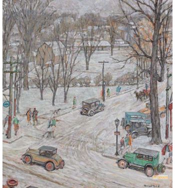 Street Scene In Winter