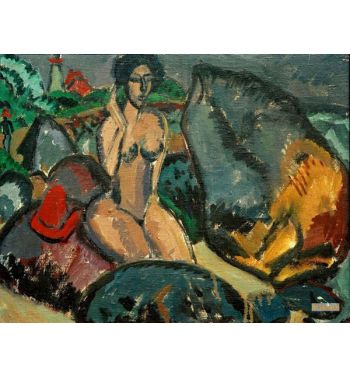 Bathers Between Stones