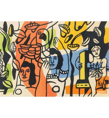 Women At Parrot, Sapphire 119