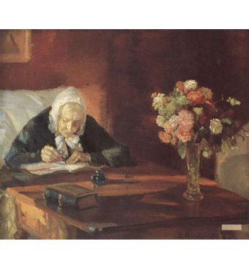 Ane Hedvig Brndum Sits At The Table