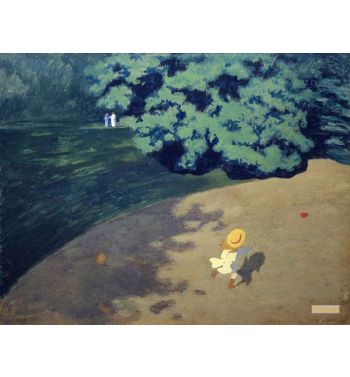 The Ball Or Corner Park With Child Playing Ball