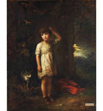 Boy With A Cat Morning