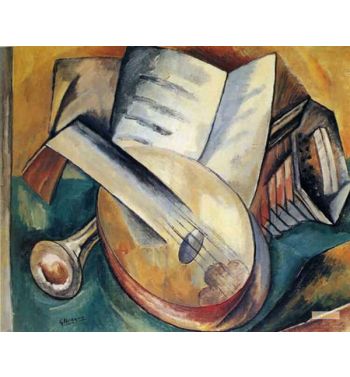 Still Life With Musical Instruments 1908