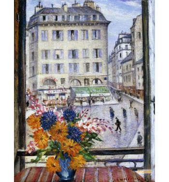 Autumn Bouquet; View From A Paris Window