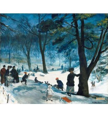 Central Park Winter c1905