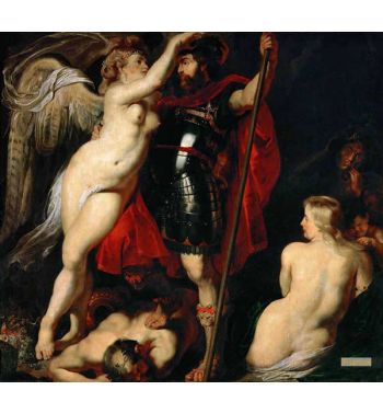 Champion Of Virtue Mars Crowned By The Goddess Of Victory
