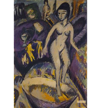 Female Nude With Hot Tub, 1912