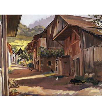 Alps Village In The Savoie 1933
