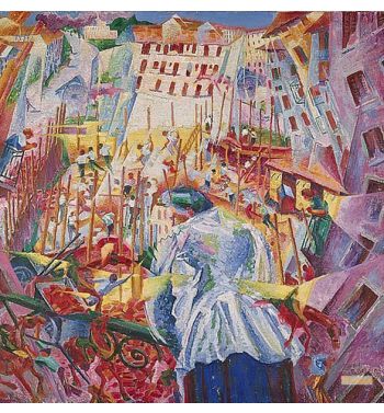 The Street Enters The House La Strada Entra Nella Casa 1911