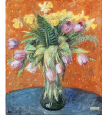 Lavender Tulips And Jonquils