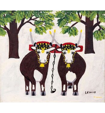 Oxen In Winter
