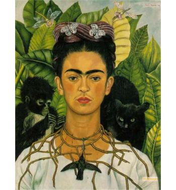 Self Portrait With Necklace Of Thorns
