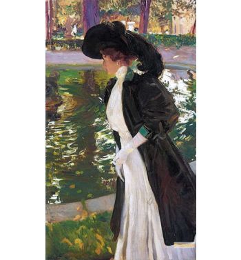 Clotilde Strolling In The Gardens Of La Granja 1907