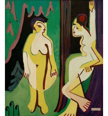 Naked Women On Forest Meadow