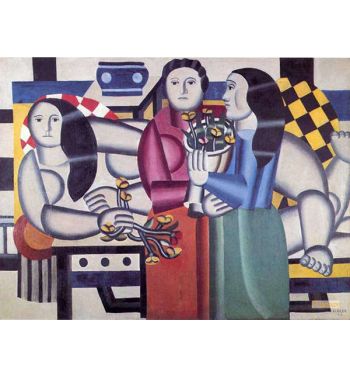 Three Women With Flower