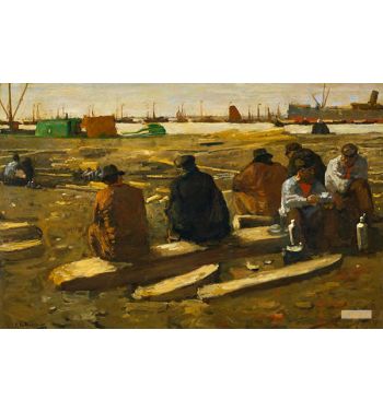 Schafttijd In De Bouwput Aan De Van Diemenstraat Te Amsterdam