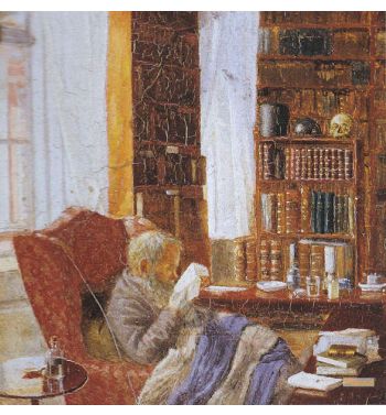 Henrik Nikolaj Kroyer I Sit Arbejdsvaerelse 1866