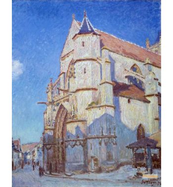 The Church Of Moret At Night In 1894