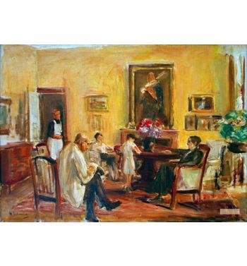 The Artist And His Family In His House At Wannsee