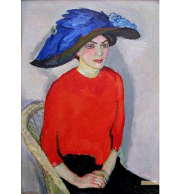 Portrait Of A Lady In Red