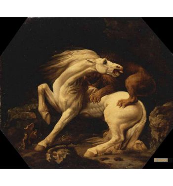 Horse Attacked By A Lion