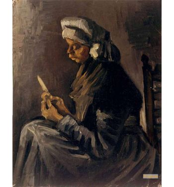 The Potato Peeler Recto Self Portrait With A Straw Hat 1885