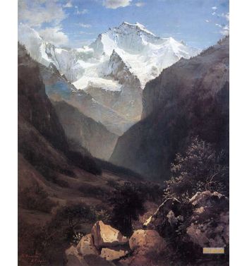 View In The Swiss Alps Mount Small Ruhen