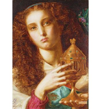 King Pelles Daughter Bearing The Sancgraal 1861