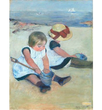 Children Playing On The Beach