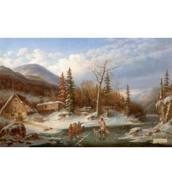 Winter Landscape Laval 1862