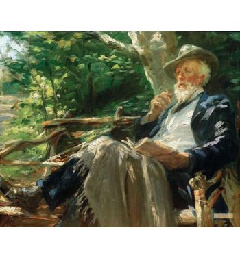 Portrait Of The Poet Holger Drachmann In The Forest