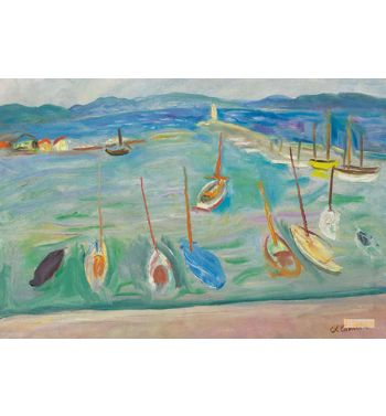 The Port Of St, Tropez, 1951