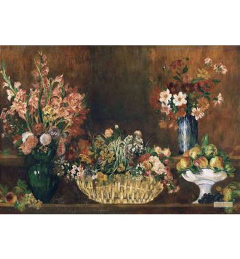 Still Life With Flowers And Fruit