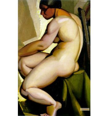 Seated Nude In Profile